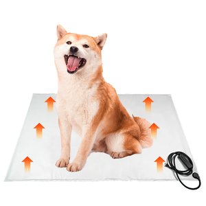 Alfombrilla calefactable recargable para mascotas Coral <span class=keywords><strong>Fleece</strong></span>, uso en invierno, almohadilla eléctrica para mascotas para aplicaciones al aire libre y domésticas