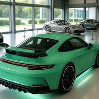 Film Vinyle Auto-Adhésif PET Auto-Réparant Effet Cristal Vert Pinellia Brillant pour Covering Automobile 5FTx55FT – Vente Directe Usine de Guangzhou