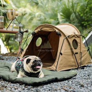 ShineMaster Portable Pop up Pet Tentes Maison, Toile Lavable Pet <span class=keywords><strong>Tipi</strong></span> Chien Chat <span class=keywords><strong>Lit</strong></span> Avec Tapis - Product Image 1
