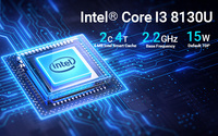 PC Embebido en Caja, Intel Core I3 8va Gen. 8130U I3/I5/I7, Doble Núcleo, 2*LAN, 2-4*COM RS232, 12-24V DC, Doble Pantalla, Módulo WIFI/BT/4G