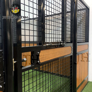 Fournisseur fiable, design unique de qualité supérieure, panneaux de porte d'écurie pour chevaux en acier métallique, économiques, 7,2 pieds - Product Image 4