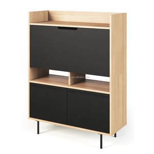 <span class=keywords><strong>Bureau</strong></span> d'ordinateur portable pliable en bois avec rangement et design convertible - Multifonctionnel et peu encombrant pour salon ou <span class=keywords><strong>bureau</strong></span> - Product Image 3
