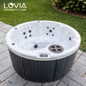 Nouvelles arrivées Bains à remous extérieurs ronds Aristech Acrylique Baignoire pour patio Baignoire spa dans la <span class=keywords><strong>chambre</strong></span> Hôtel - Product Image 1