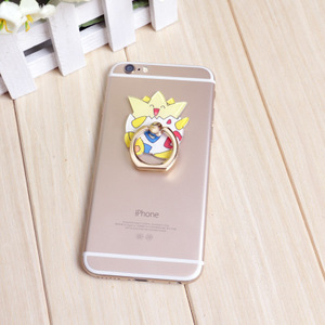 Support de <span class=keywords><strong>téléphone</strong></span> <span class=keywords><strong>portable</strong></span> universel en métal avec anneau de maintien en acrylique, motif animal de dessin animé, pour utilisation mains libres - Product Image 6