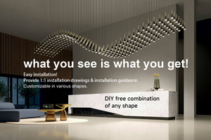 Hotel de Arte Moderno DIY Combinación libre iluminación de cristal decoración moderna para el hogar luces colgantes LED pequeño foco de cocina candelabros - Product Image 2