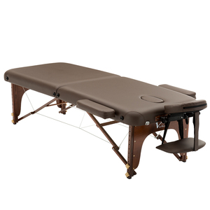 <strong>Portable</strong> Folding Genuine Leather Adjustable Luxury Massage <strong>Table</strong> for SPA Salon Gym &amp; Hotel Use - Product Image 6