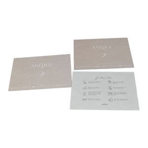 Offre groupée : Ensemble de cartes de remerciement simples, élégantes et neutres avec logo imprimé offset sur papier kraft pour l'emballage de produits haut de gamme - Product Image 1