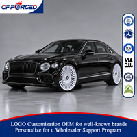 Vente Flash Jantes en Alliage Forgé à Rayons Multiples Blancs 21x9.5 22x10.0 22x10.5 5x112 pour Bentley Flying Spur