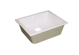 للبيع بالجملة حوض مطبخ أبيض متتالي من وعاء واحد باللؤلؤ مع أقسام لفصل الأطباق - Product Image 4