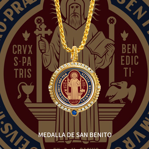 Collar con Colgante de <span class=keywords><strong>San</strong></span> Benito al por Mayor, Amuleto de Exorcismo Diario, Collar de Viaje Seguro, <span class=keywords><strong>San</strong></span> Benito Mayoreo - Product Image 3