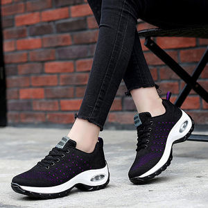 รองเท้าผ้าใบกีฬาลำลองจากนักออกแบบแฟชั่นมีส้นลิ่มสวมใส่สบายเพิ่มความนุ่มสบายให้กับทุกฤดูกาล - Product Image 6