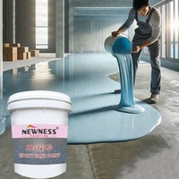 Revêtement liquide auto-nivelant en marbre coloré à base d'époxy résistant à la pression, sable coloré, pierre de meulage, imperméable, anti-poussière