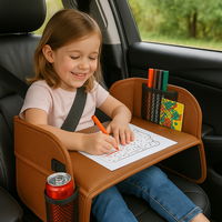Plateau d'activités portable pour siège auto enfant, table à goûter de voyage, bureau à dessin pour tout-petits, organisateur de siège arrière, personnalisable OEM