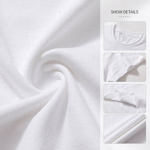 Wholesale Blank Plus Size T Shirt Custom 100% Cotton T-shirt Logo for Men's Plain Printing Printed <b>White</b> Black Casual <b>Tshirt</b> - Product Image 4