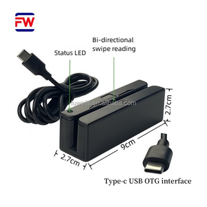 FUWEI MSR90 ABS USB Tragbarer Magnetstreifen-Kartenleser für Android-Telefone und-Tablets mit ISO7811/7816-Protokoll - Product Image 6