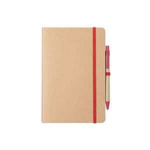 Eco-Friendly A5 Size Recycled Cardboard Notebook with Customized Logo <b>Cheap</b> Reusable Promotional Pen Office & School <b>Gift</b> - Product Image 3