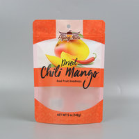 Food Grade Custom Aluminiumfolie 200G Gedroogd Fruit Zak Matte Stand-Up Mylar Tas Custom Moer Verpakking Met Ritssluiting Vochtbestendig