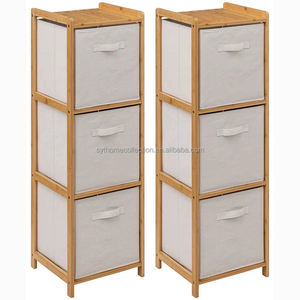 <span class=keywords><strong>Cassettiera</strong></span> portaoggetti in tessuto di bambù Clean Look SYT per angolo d'ingresso, organizer con cassetti in cartone per angolo corridoio - Product Image 4