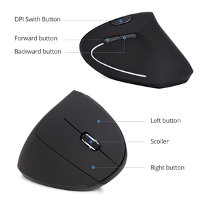 Wireless <strong>Mouse</strong> Vertical Gaming Rechargeable BT <strong>Mouse</strong> USB <strong>Computer</strong> <strong>Mice</strong> Ergonomic Desktop Upright <strong>Mouse</strong> 1600DPI for Office Home - Product Image 3