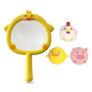 קריקטורה בצורת חיות צף כדור פלסטיק עסוק כדור מים לשחק צעצועים דיג רשת למוצרי אמבט תינוקות - Product Image 1