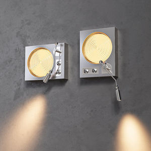 Modern Minimalist <b>Wall</b> Lamp Square Metal Shade E27 Bulb Base For Bedroom Living Room Decorative <b>Lighting</b> - Product Image 4