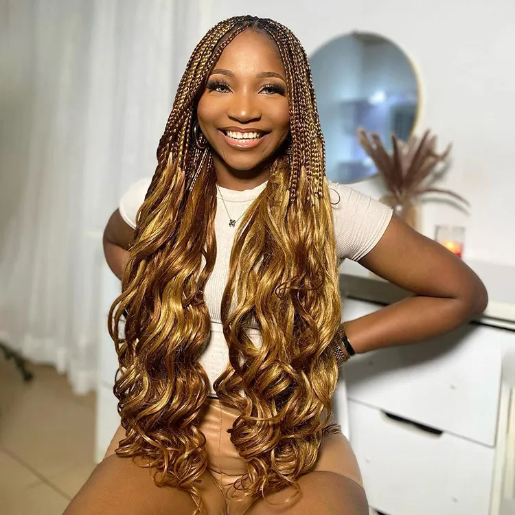 Display Loose Body Wave Pony Style Spiral Curl Crochet Braid French Curls Synthetic Hair Extensions Curly Braiding Hair