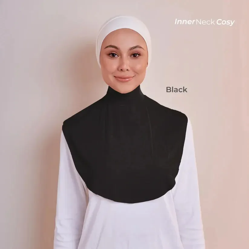 Nieuwe Groothandel Hoge Kwaliteit Moslim Hijab Hals Coltrui Hals Coltrui Voor Vrouwen Valse Overhemden Kraag Katoenen Jersey Effen Nep Kraag