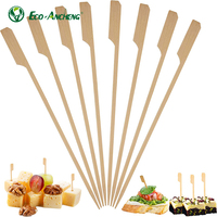 Brochettes en bambou Teppo écologiques de haute qualité, couleur naturelle, pics à nourriture de qualité alimentaire, bâtonnets jetables biodégradables pour barbecue