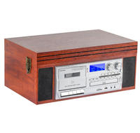 Lecteur de disques vinyles rétro 2026 en gros avec radio AM/FM portable, USB, lecteur CD et haut-parleurs stéréo tout-en-un