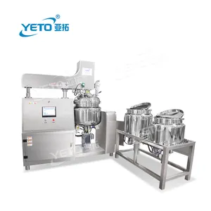 Cắt cao chân không homogenizer <span class=keywords><strong>Emulsifier</strong></span> đa chức năng PLC kiểm soát chăm sóc da nhũ hóa máy mỹ phẩm kem trộn - Product Image 1