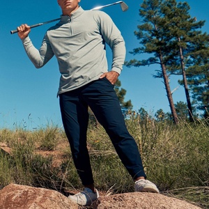 Sudadera de manga larga para hombre, estilo urbano, ligera, con cuello y cremalleras, la mejor, de poliéster, transpirable, para golf, con cremallera de un cuarto - Product Image 3