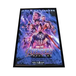 Menu Poster Illuminated Aluminum Backlit Poster Frame Light Box LED Backlit Movie Advertising Picture Frame