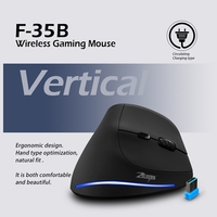 Siap Kirim F35B 730mAh 6 Tombol Tipe C Mouse Vertikal Tersedia Pengiriman Cepat Mouse Gaming Ergonomis Nirkabel untuk PC Laptop