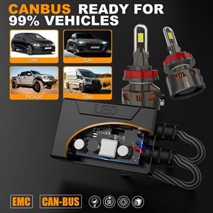 U30 H11 170W 9005 H1 Controlador Externo Electrónica Automotriz Faro LED Tubo de Cobre de Alta Potencia Bombilla LED 9012 Canbus - Product Image 3
