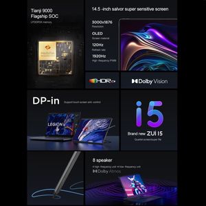 Lensovo <span class=keywords><strong>Tablet</strong></span> Legion Y900 Dimensity 9000 <span class=keywords><strong>10</strong></span> Core Android 13 14.5 "12GB 256GB WIFI Grey ufficio apprendimento Tanblet PC - Product Image 6