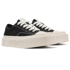 Square-toed thick-soled canvas <b>shoes</b> for men women couple's casual unique style summer <b>height</b>-<b>increasing</b> versatile cloth <b>shoes</b> - Product Image 5