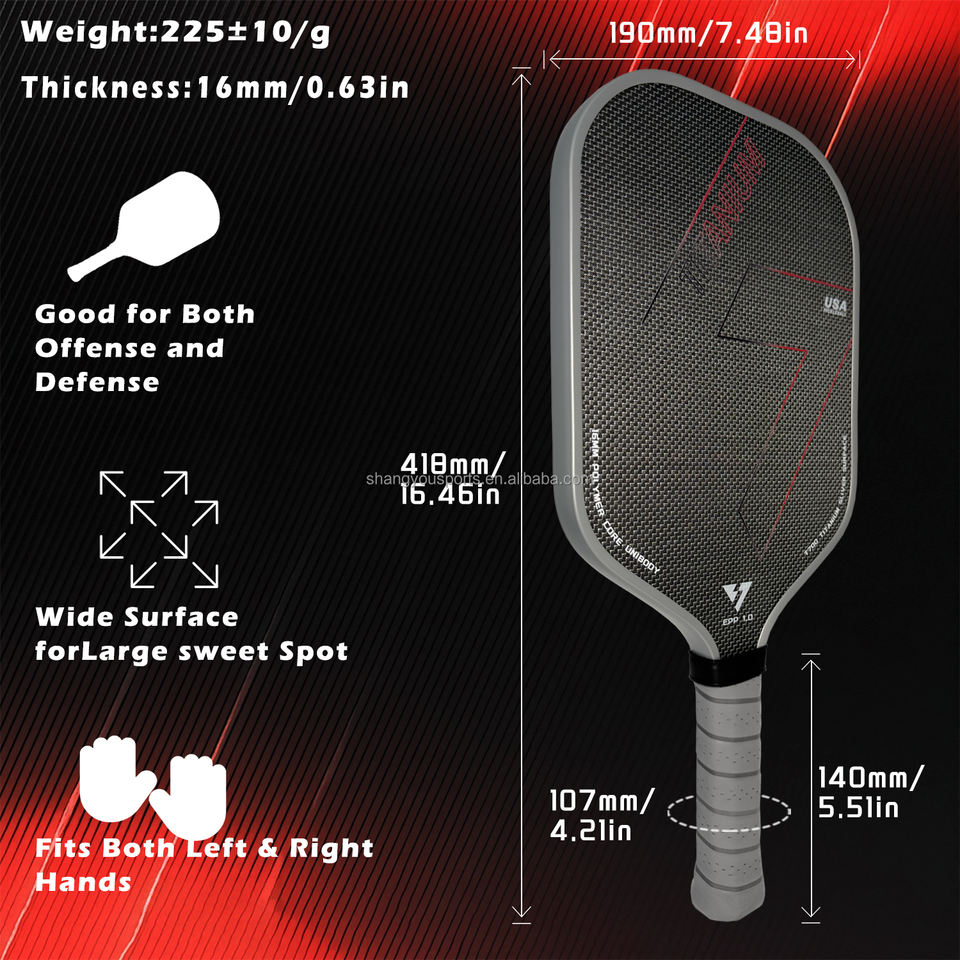 Key Core Paddle 2026 New Full EPP Foam Core Pickleball Paddle Silver Titanium Hybrid ...