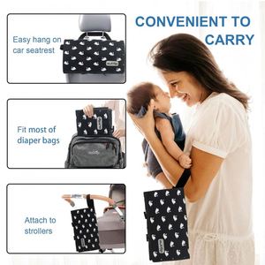 Échantillon gratuit, vente en gros, tapis à langer multifonctionnel imperméable personnalisé, tapis à langer portable pour bébé - Product Image 5