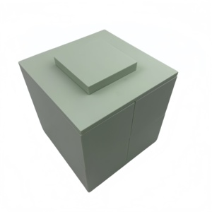 Boîte de rangement à bijoux de luxe à 2 niveaux, design carré, couvercle rotatif, accès facile - Product Image 3