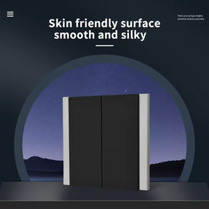 Europe Standard WESA Surface améliorée en <span class=keywords><strong>caséine</strong></span> noire 2 gangs 1 voie interrupteur électrique 10A 250V interrupteurs muraux pour la maison - Product Image 3