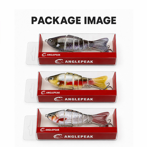 Leurre de pêche multi-articulé à coulée lente pour eau douce et eau salée, appât réaliste de 100 mm pour la pêche au bar, à la <span class=keywords><strong>truite</strong></span>, au crappie et au walleye - Product Image 6