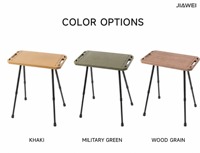 Table de pique-nique et de pêche pliable tactique portable réglable en hauteur en plastique JIAWEI pour le camping en plein air