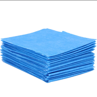 Sprei sekali pakai berbahan kain non-woven PE/PES tahan air dan bernapas, bersertifikasi CE, untuk rumah sakit dan perawatan kecantikan.