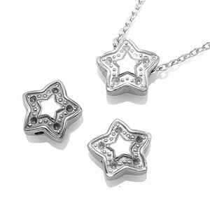 เครื่องประดับสแตนเลสรูปดาวสำหรับสร้อยคอและสร้อยข้อมืออุปกรณ์ DIY - Product Image 1