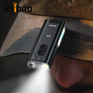 WAIORD ポータブル 充電式 LED タクティカル ランタン トーチライト 懐中電灯 レッド 長距離 護身用 アルミニウム製トーチ USB - Product Image 6