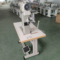 Machine à coudre électrique à colonne haute à une aiguille avec mécanisme d'alimentation manuel et moteur intégré, idéale pour les bottes et les chapeaux de paille