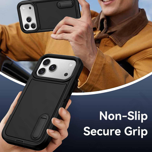 เคสสำหรับ <span class=keywords><strong>iPhone</strong></span> 17 16 15 14 13 12 <span class=keywords><strong>11</strong></span> PRO MAX XS XR ทนทานกันกระแทกป้องกันรอยขีดข่วนและมีฝาปิดขาตั้ง - Product Image 2
