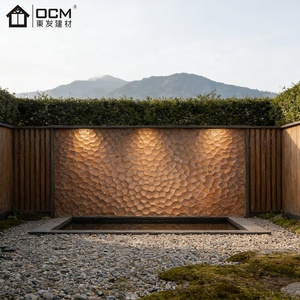 Panneau architectural en béton préfabriqué, texture de pierre sculptée en 3D, surface convexe et concave, panneau en fibro-ciment pour façade de musée et de galerie - Product Image 2