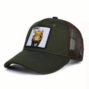 Gorra de béisbol con parche de animal y logotipo personalizado al por mayor de fábrica, gorra trucker de malla con diseño de animal para hombre - Product Image 4