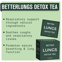 Thé détoxifiant pour les poumons, molène, ginseng, sureau, thym, nettoyage des poumons, soulagement de la congestion, mucosités, sans caféine, saveur naturelle, thé aux herbes